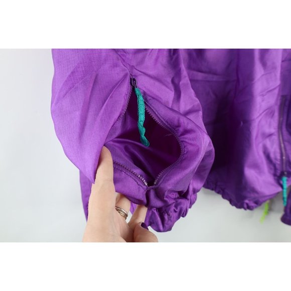 Vintage 90s Columbia Mens Size XL Distressed Spell Out Half Zip Pullover Jacket - Picture 5 of 10